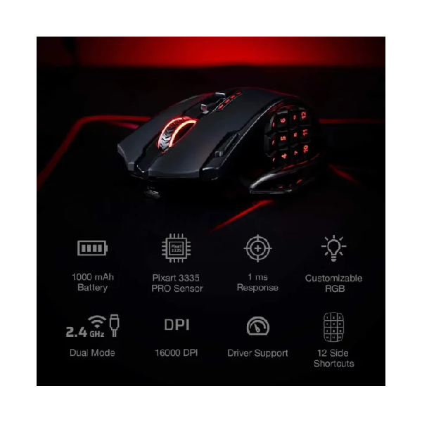 Redragon M913 Impact Elite Wireless Gaming Mouse (2)