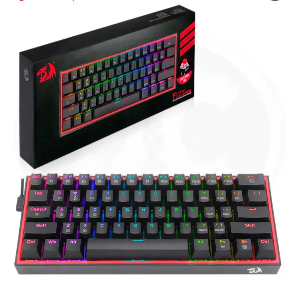 Redragon Fizz Pro BT,Wired Mechanical Gaming Keyboard -Black 6